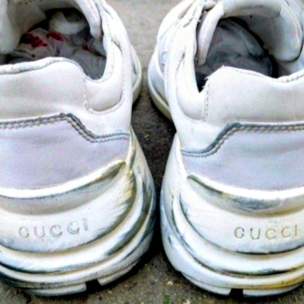Gucci Rython Sneakers Size 10 - Picture 7 of 9